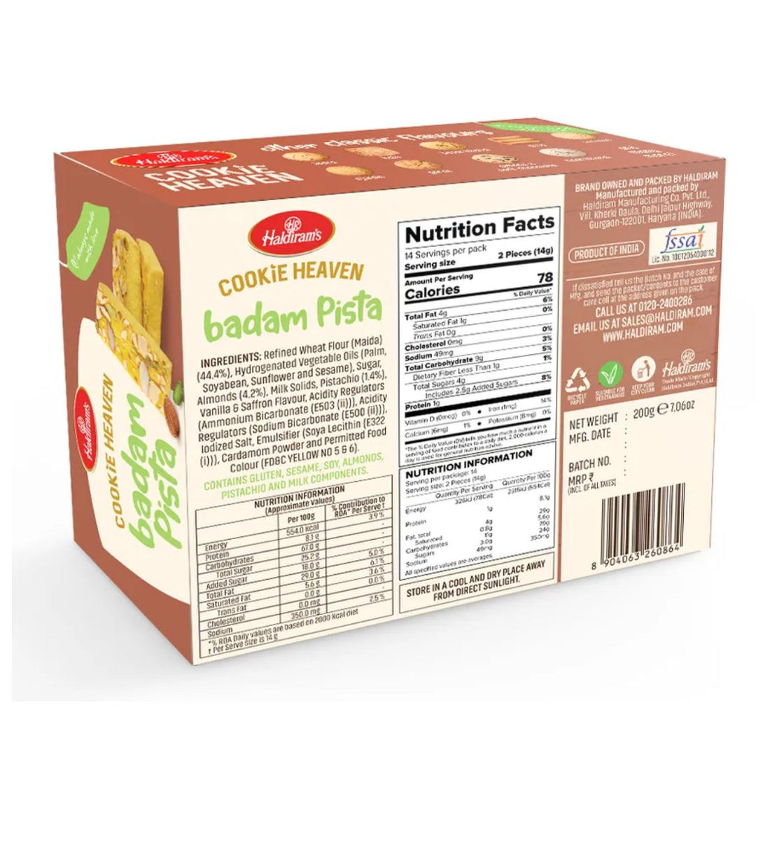 Haldiram’s Cookies Heaven - Badam Pista