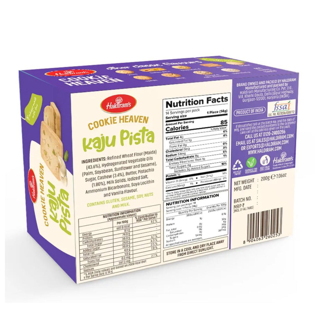 Haldiram’s Cookies Heaven  - Kaju Pista