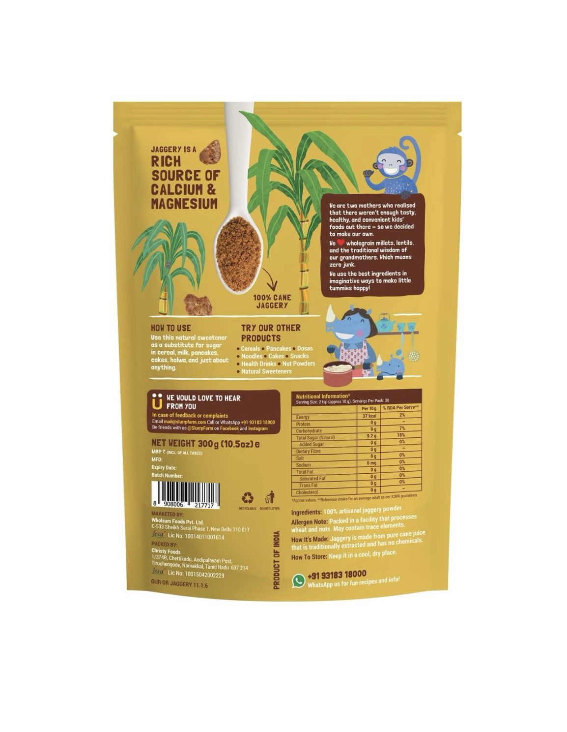 Slurrp Farm Jaggery - 300 G