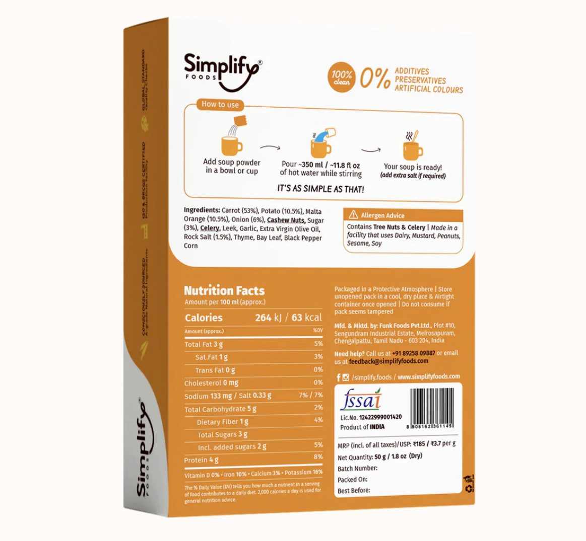 Simplify Orange & Carrot Soup