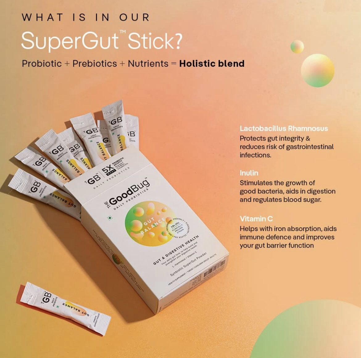 The Good Bug Gut Balance Probiotics Supplements For Gut Health