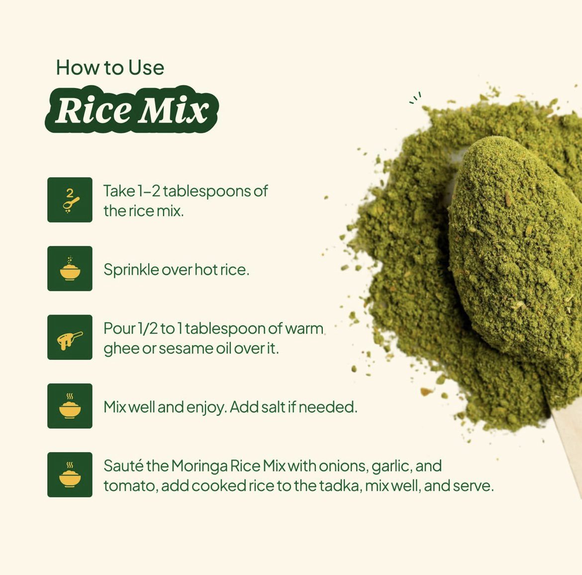 THE GOOD LEAF Moringa Rice Mix Powder 200 G