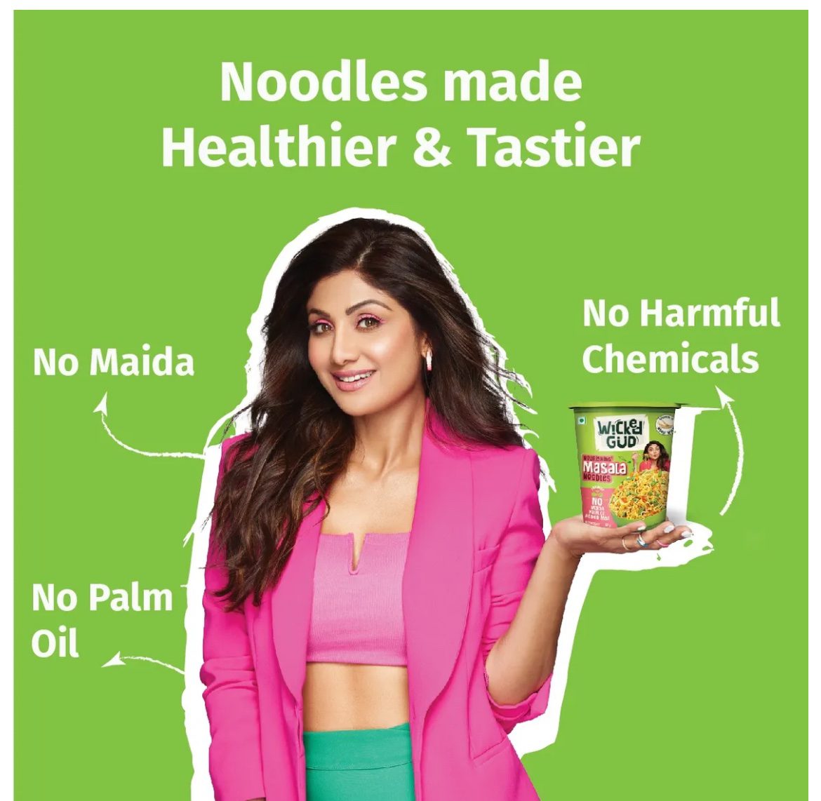 Wickedgud Nourishing Masala Cup Noodles - 57g