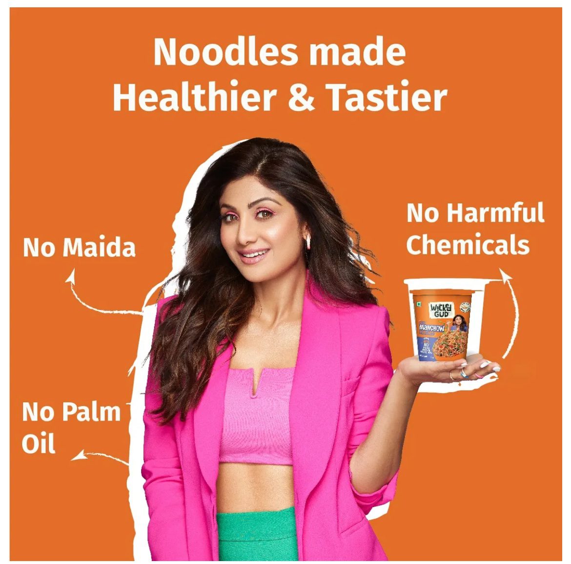 Wickedgud Desi Manchow Cup Noodles - 70g
