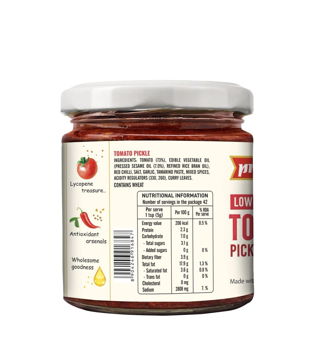 Priya Low Salt Tomato Pickle 210G