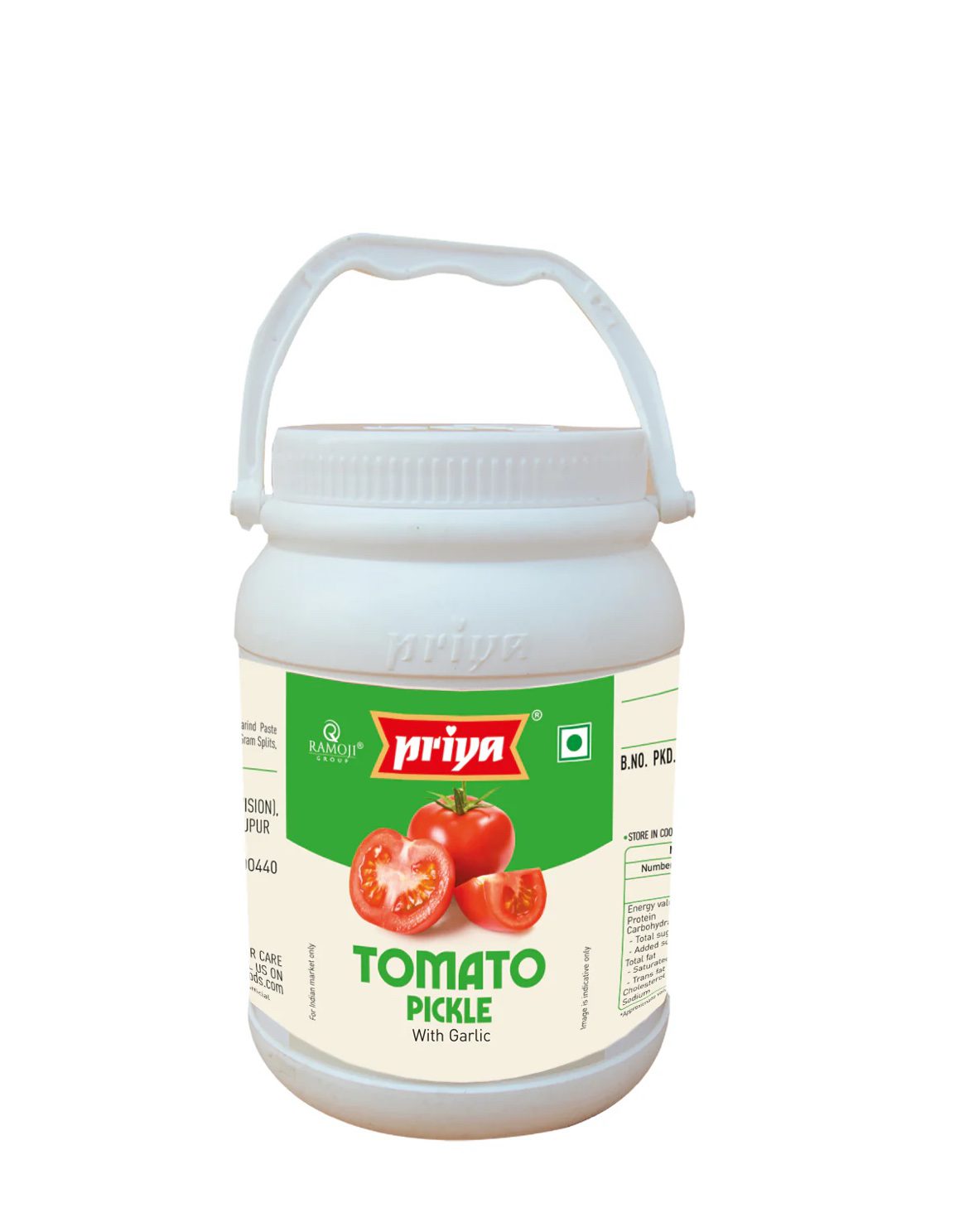 Priya Tomato Pickle - With Garlic