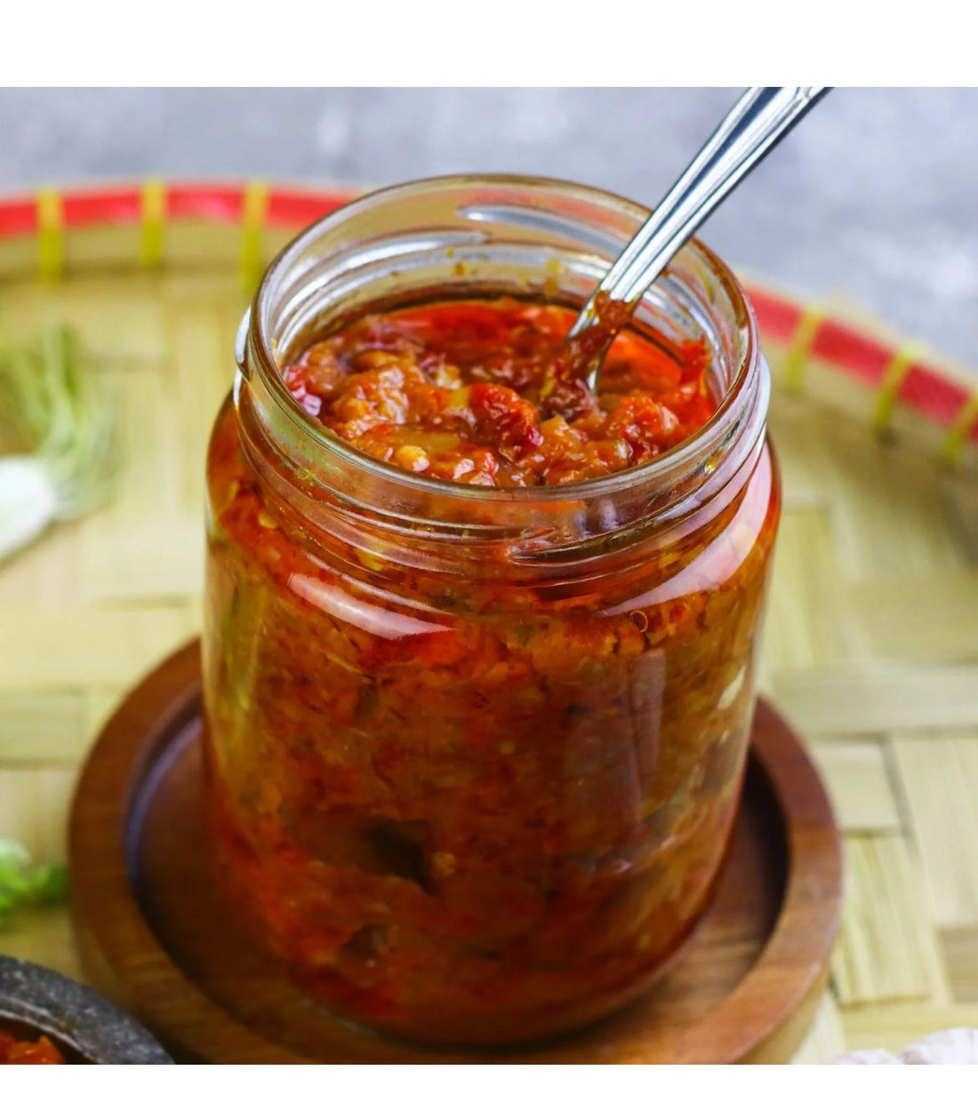 Priya Red Chilli Pickle - With Garlic - Min 300 G