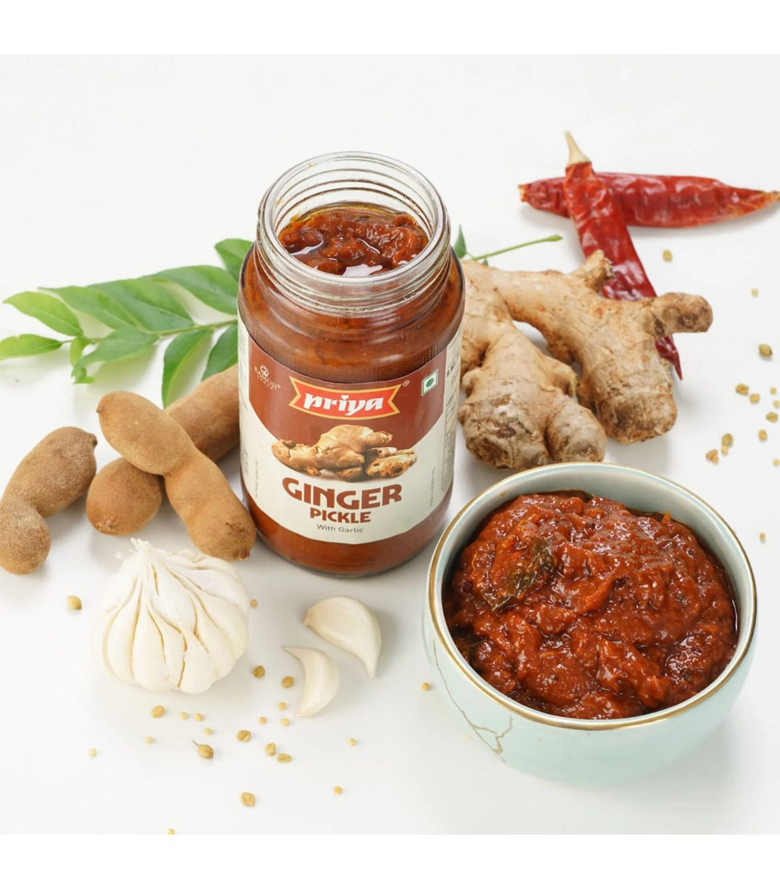 Priya Ginger Pickle - With Garlic - Min 300 G