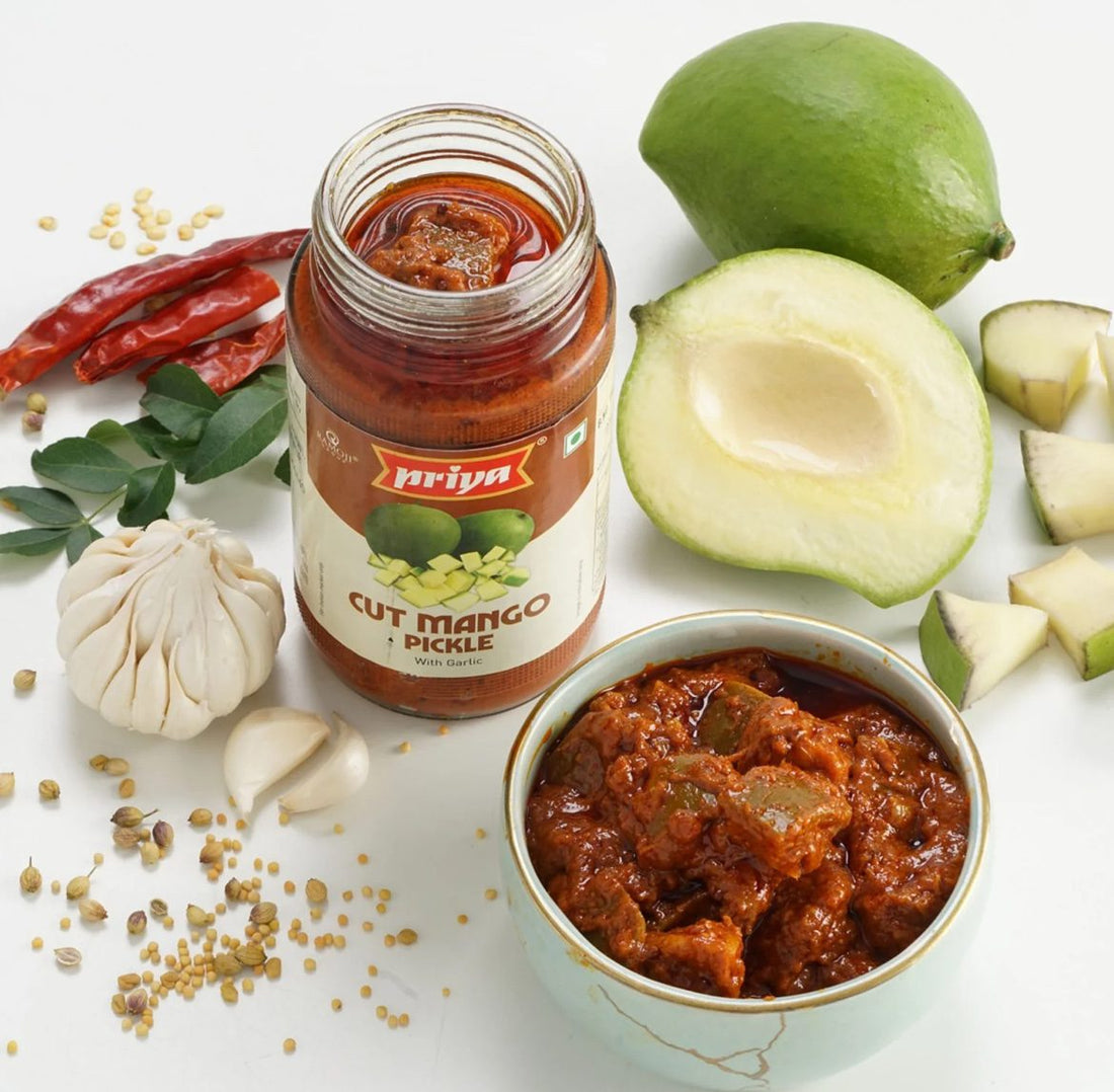 Priya Cut Mango Pickle - Without Garlic