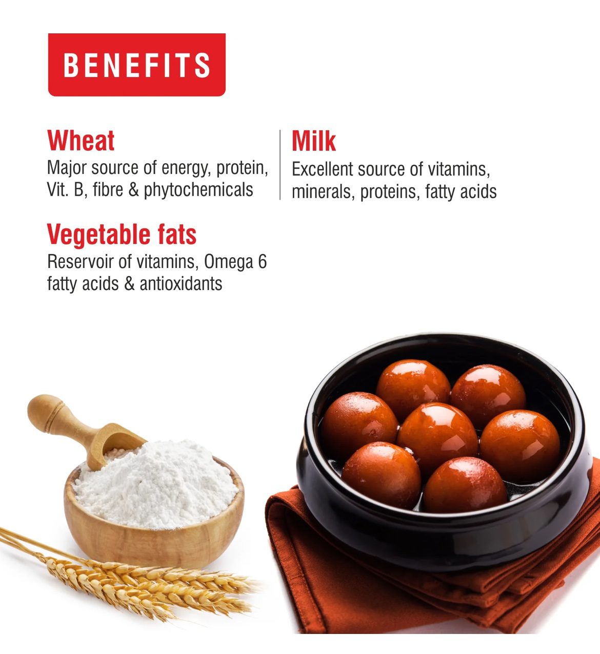 Priya Instant Gulab Jamun Mix - 175g * 2
