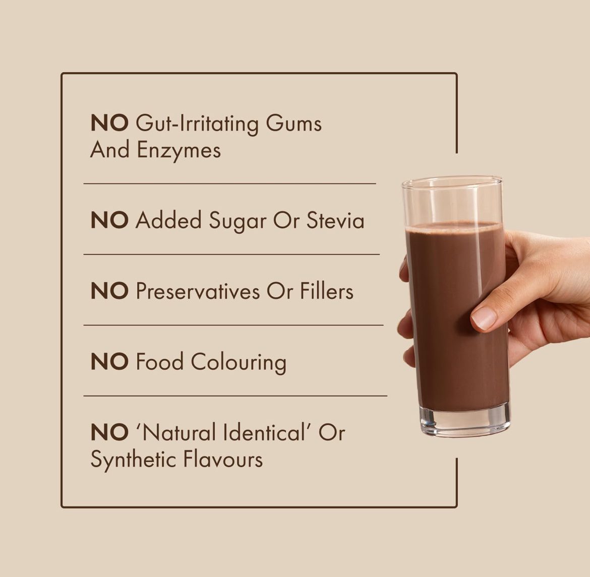 Cosmix No-Nonsense Plant Protein / 
24g Protein/Serve | Indonesian Cacao - 500G
