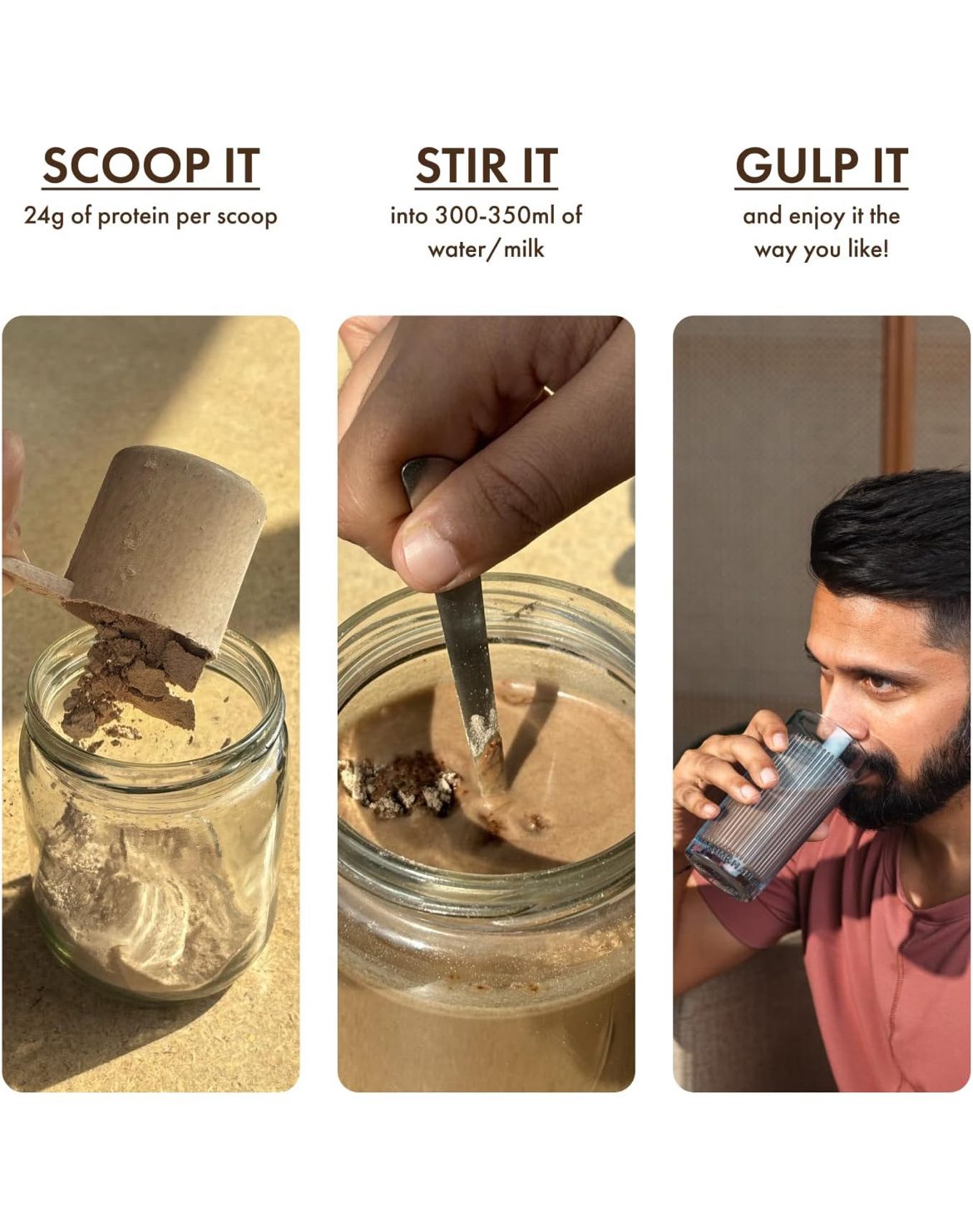 Cosmix No-Nonsense Plant Protein | 24g Protein/Serve | Chikmagalur Mocha - 500 G