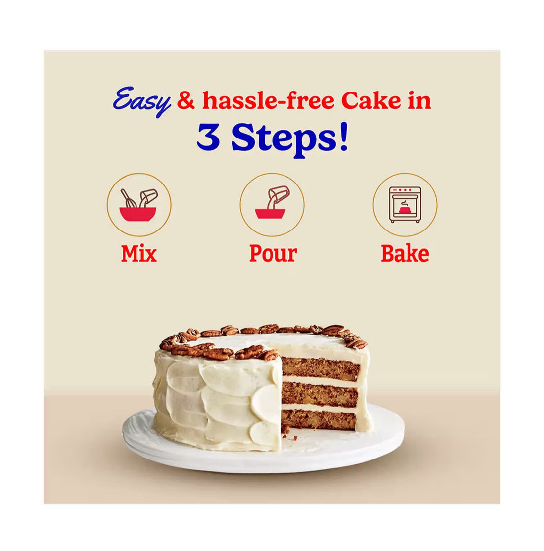 Betty Crocker French Vanilla Mix | Instant Cake Mix Powder - 520 G