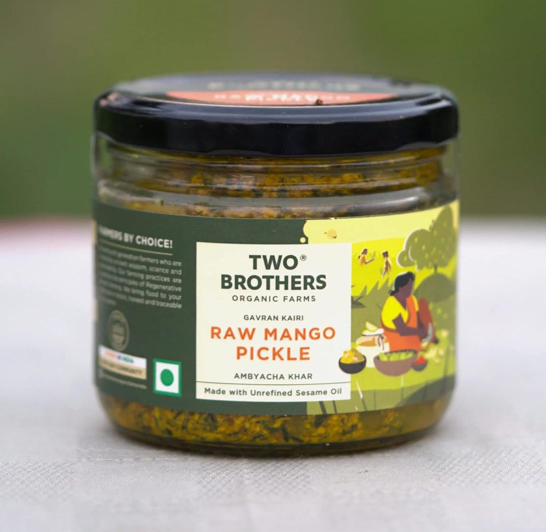 Two Brothers Organic Farms - Raw Mango Pickle - 300 G