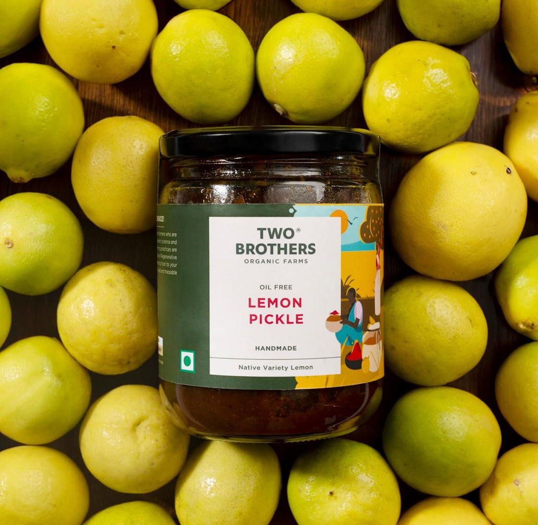 Two Brothers Organic Farms Lemon Pickle Sweet and Sour 300 G