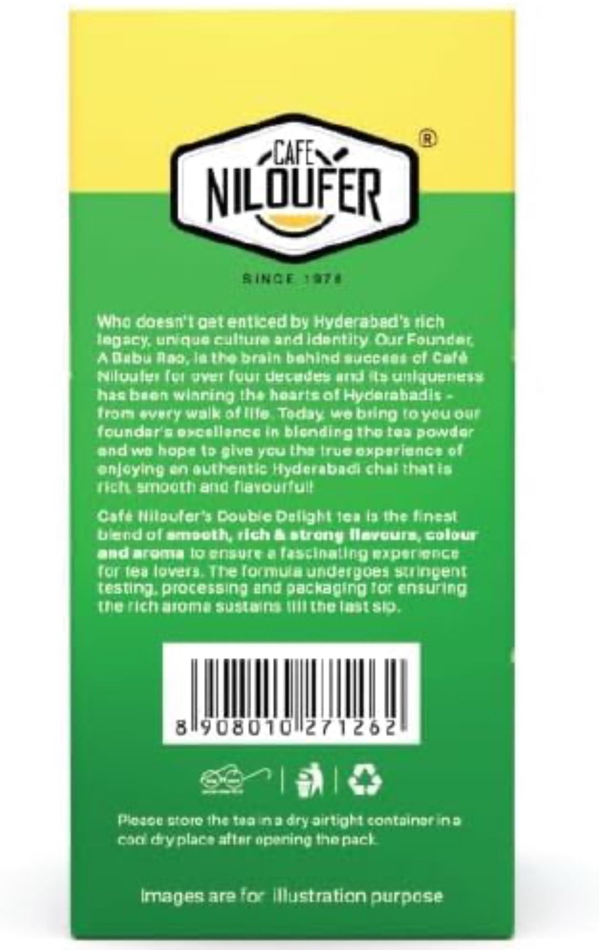 Cafe Niloufer Assam Double Delight Assam Blend Tea Powder 500 G