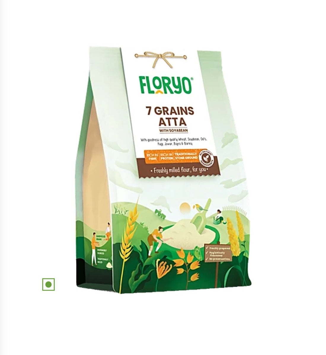 Floryo 7 Grains Atta - with Soyabean- 1 kg