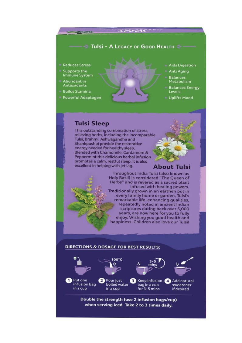 Organic India Tulsi Sleep Green Tea 25 Bags