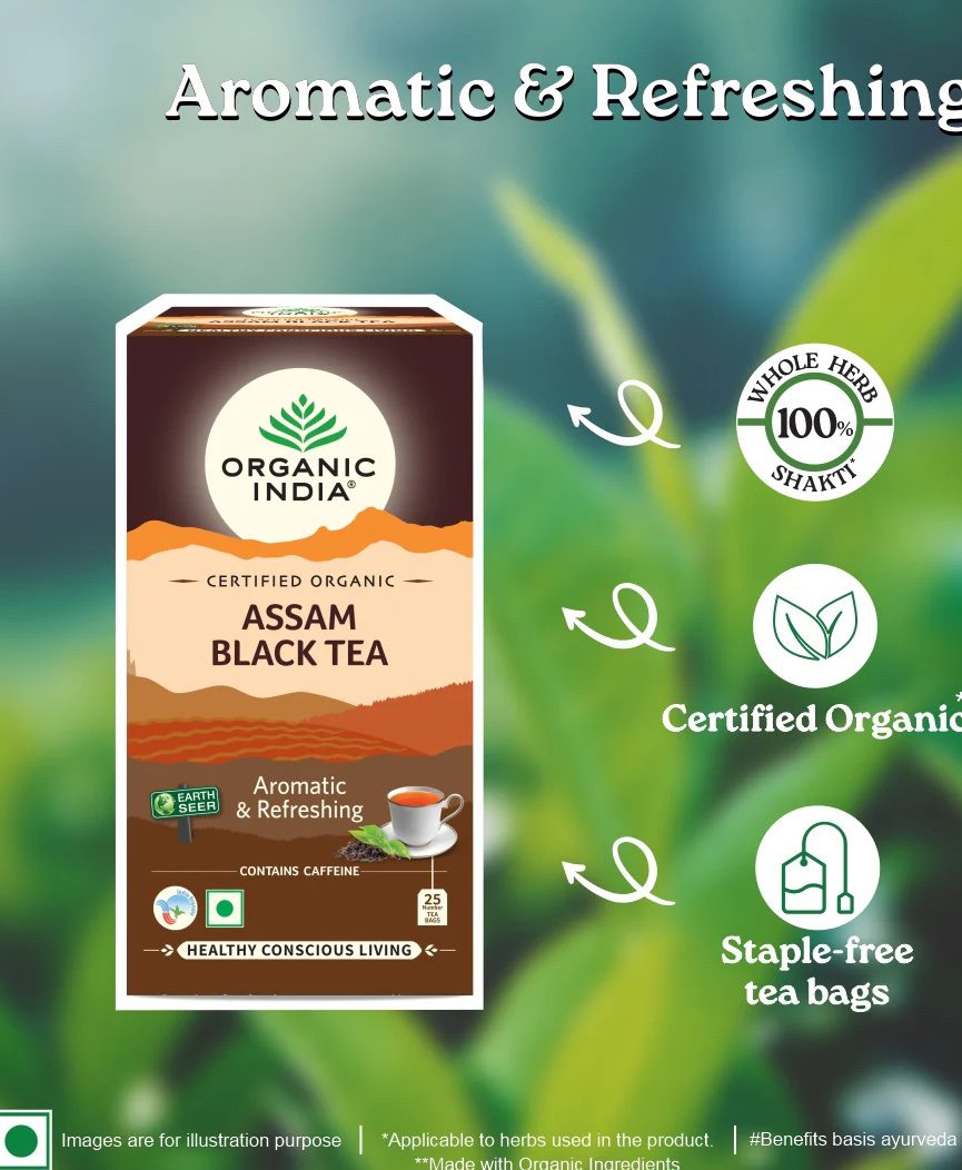Organic India Assam Black Tea 25 tea bags