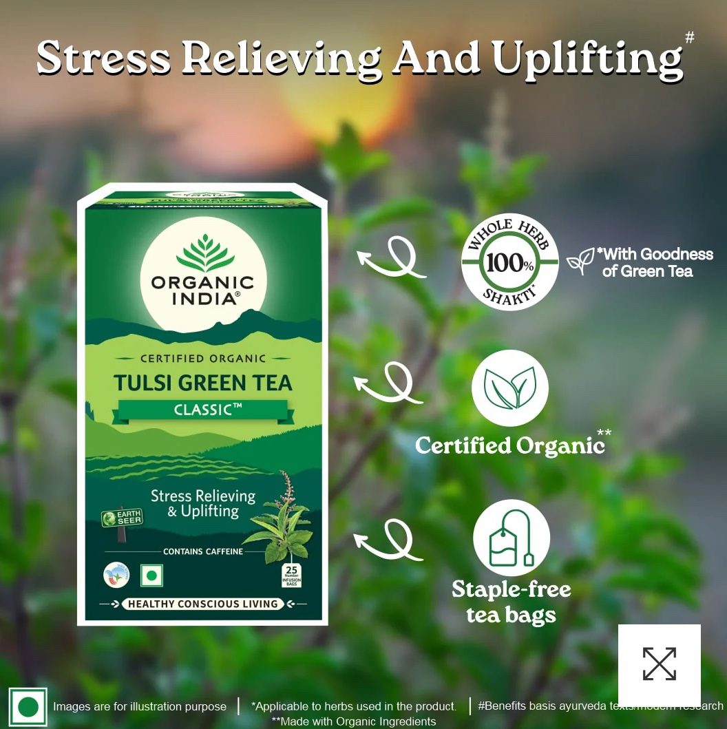 Organic India Tulsi Green Tea Classic