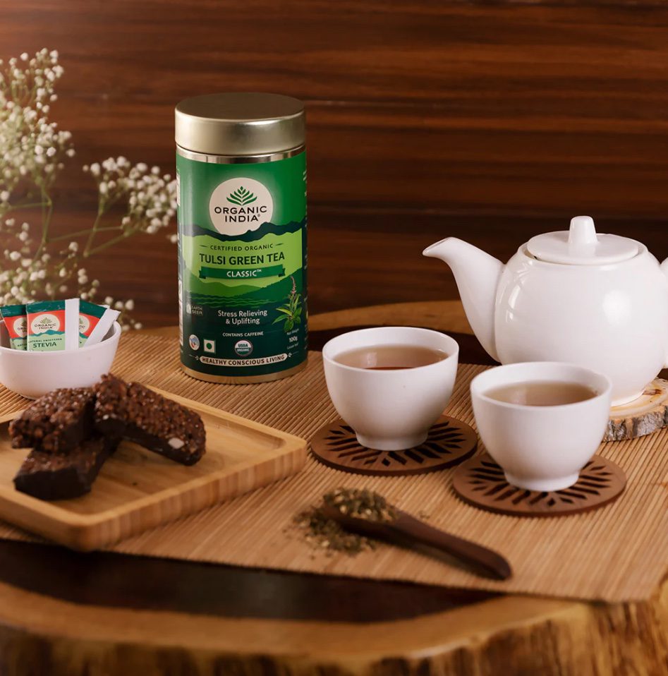 Organic India Tulsi Green Tea Classic 100g Tin