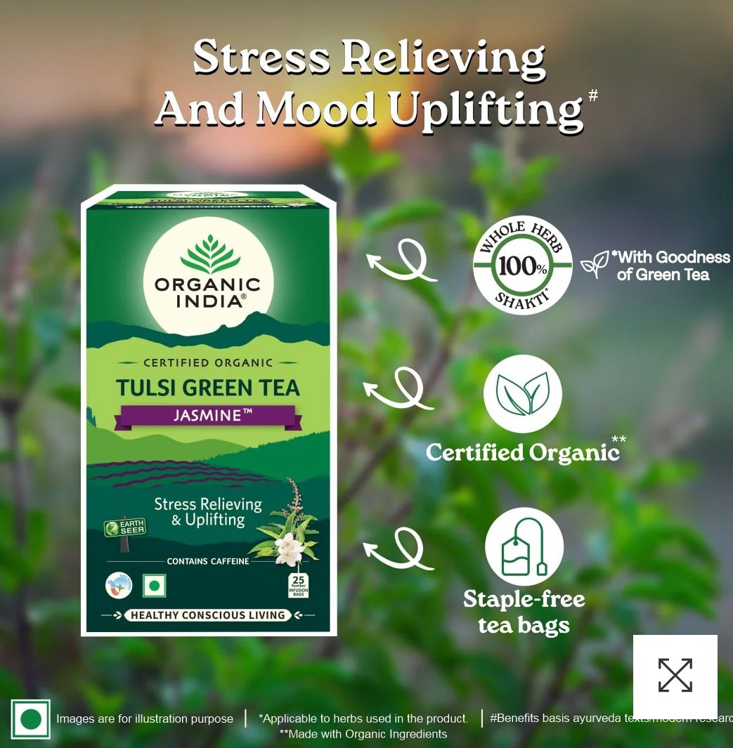 Organic India Tulsi Green Tea Jasmine