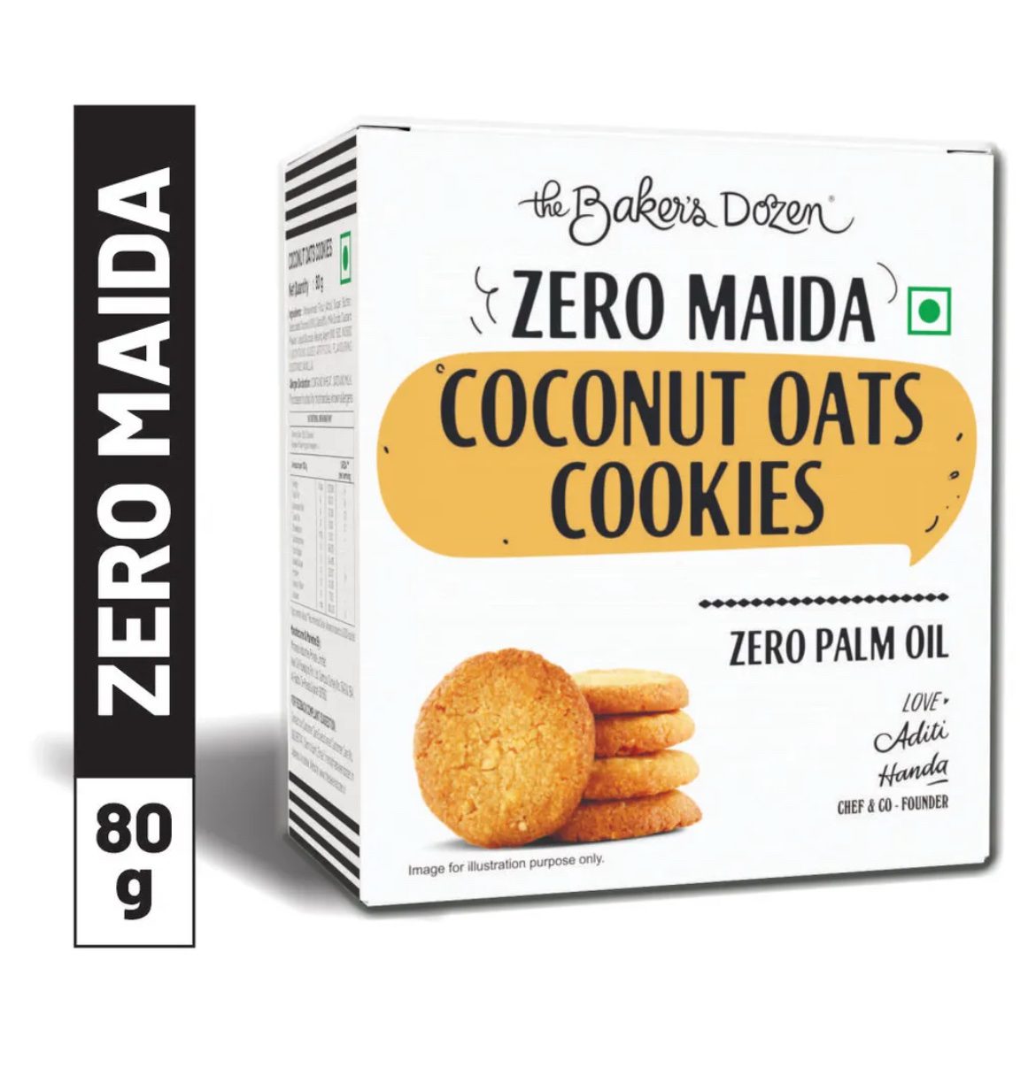 Baker’s Dozen Coconut Oats Cookies -80G [Pack of 2]