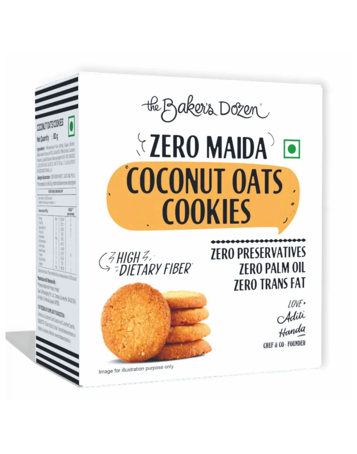 Baker’s Dozen Coconut Oats Cookies -80G [Pack of 2]