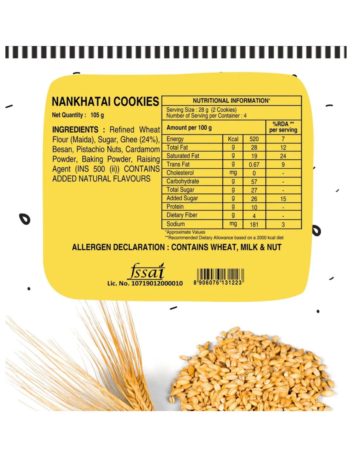 Baker’s Dozen Nankhatai Cookies - 105 G