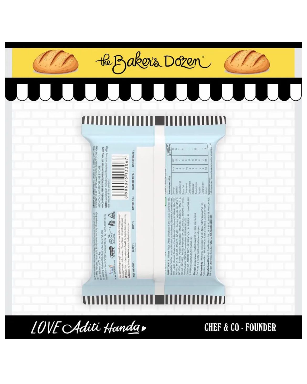Baker's Dozen Zero Maida Donut Cake -42g [ Pack of 2]