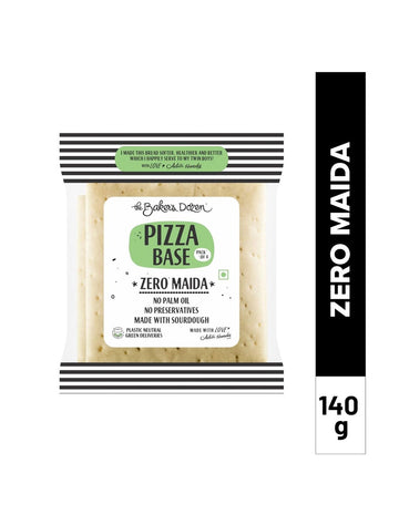 Baker's Dozen Zero Maida Pizza Base - 140G [Pack Of 2]