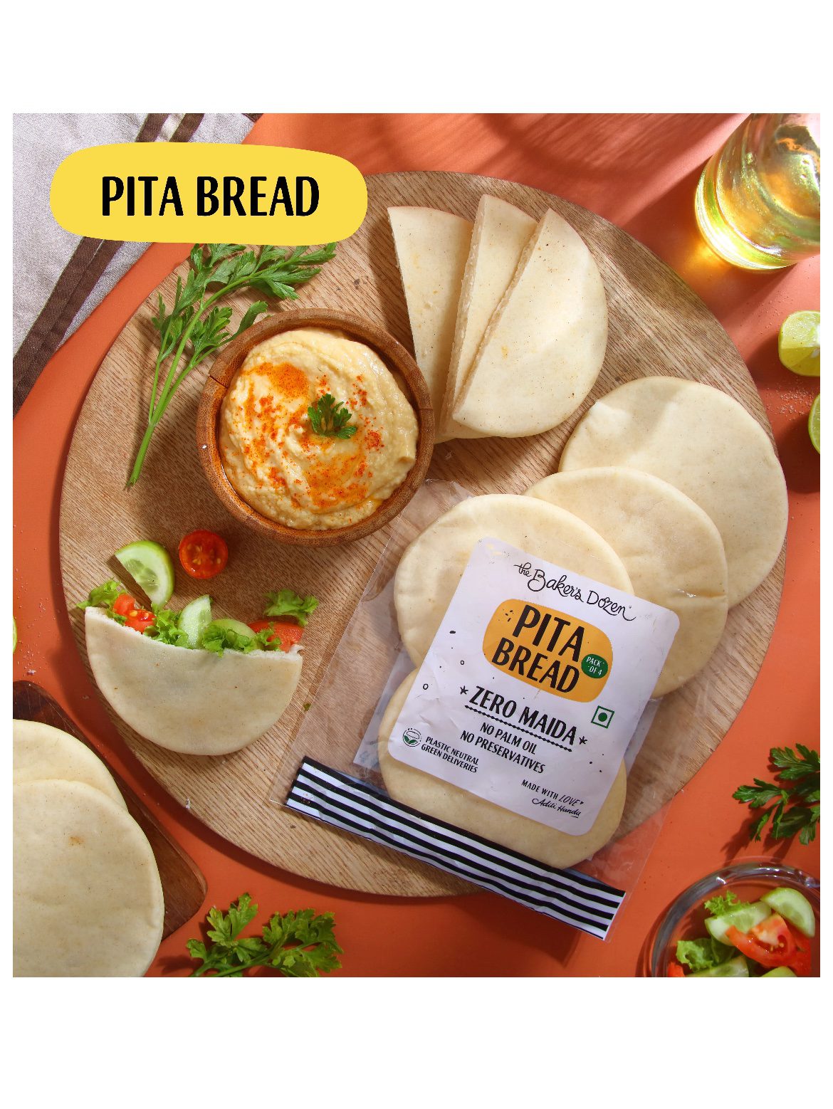 Baker’s Dozen Zero Maida Pita Bread - 100G