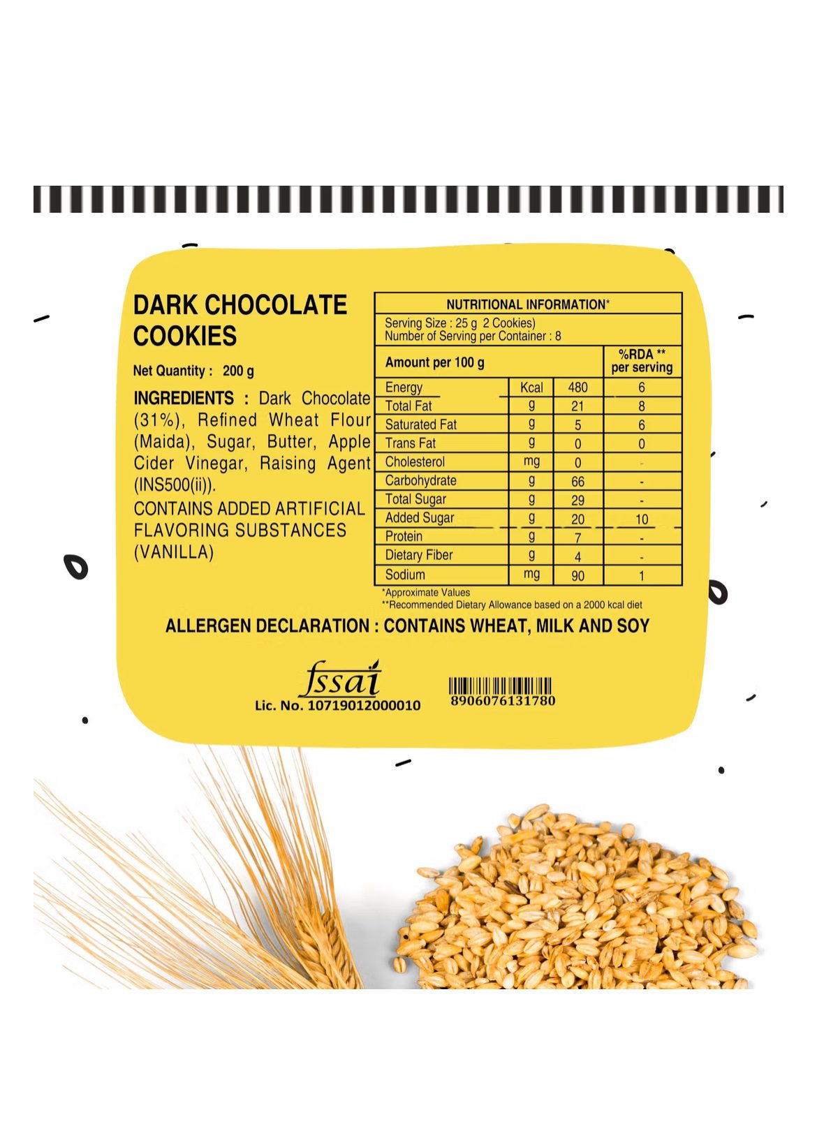 Baker’s Dozen Dark Chocolate Cookies - 200 G