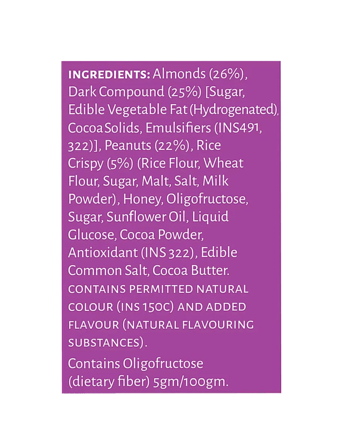 Open Secret Zero Maida Chocolate Almond Cookies - Pack of 6 - 75g