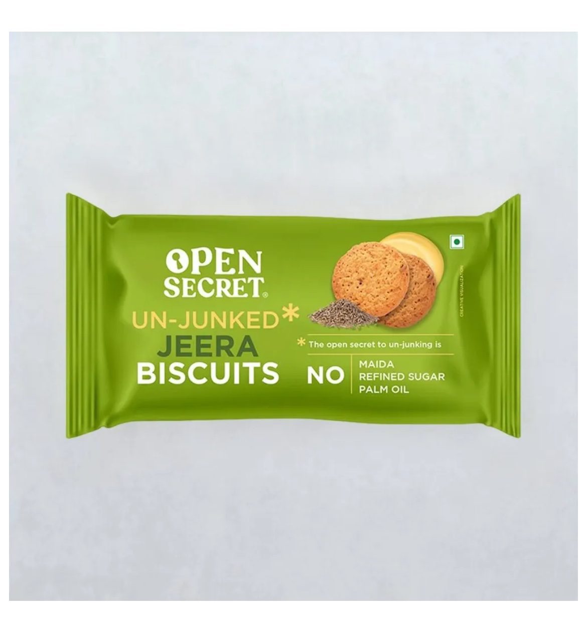 Open Secret Zero Maida Jeera Millet Biscuits-40g [pack of 2 ]