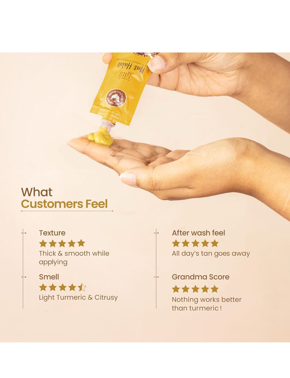 Nat Habit Fresh Tamarind Kasturi Ksheer Lepa Face Mask For Quick Detan &amp; Brightening - (40g of Each, Pack of 2)