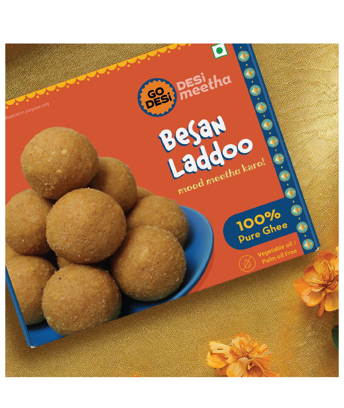 Go Desi Besan Ladoo - 200G
