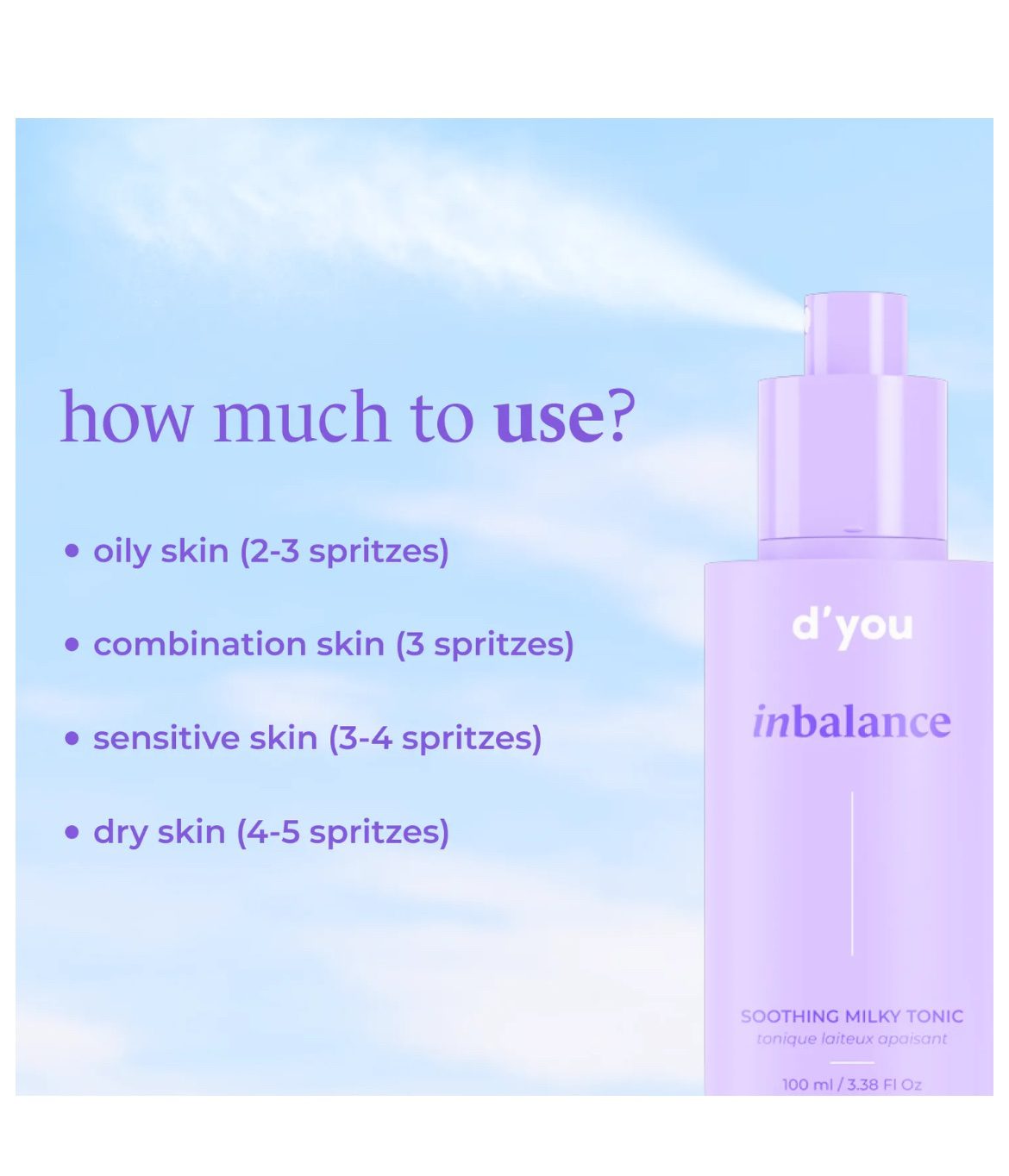d’you Inbalance Soothing Milky Tonic - 100ml