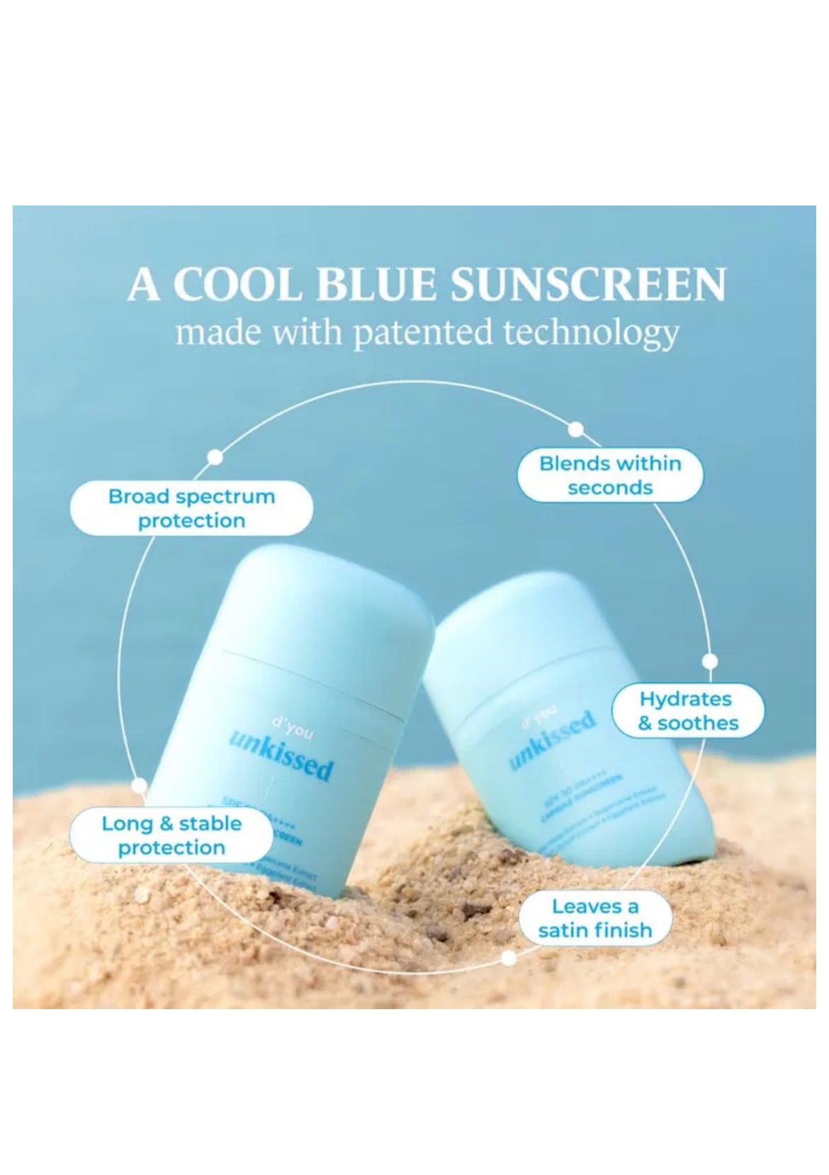 d’you unkissed Serum Sunscreen SPF 50 &amp; PA ++++ - 50 mL