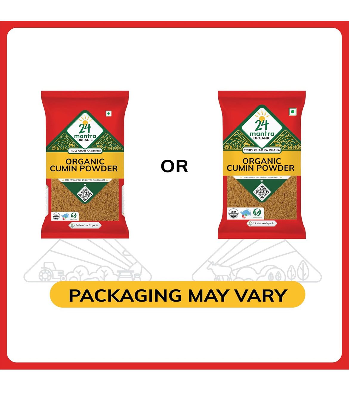 24 Mantra Organic Cumin Powder/Zeera Powder/Jeelakarra - 100gms