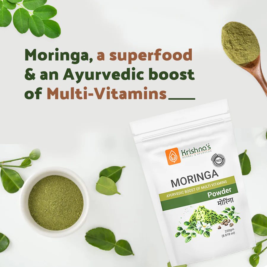 Krishna’s Herbal &amp; Ayurveda MORINGA Powder - 100g