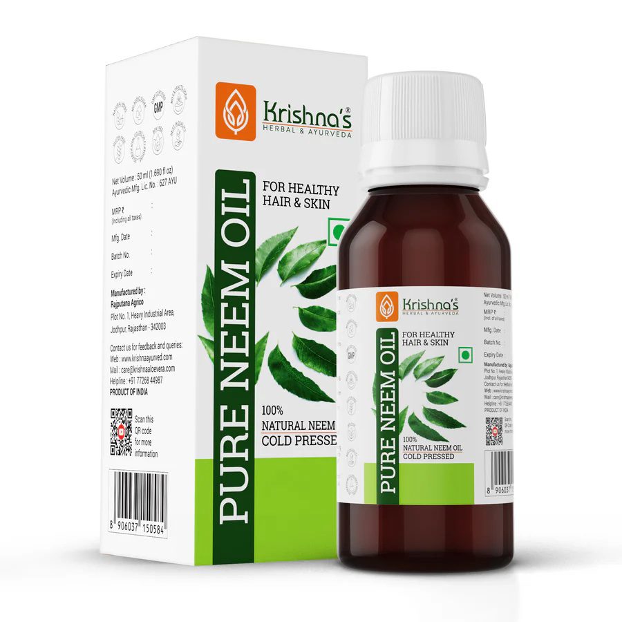 Krishna’s Herbal &amp; Ayurveda 
PURE NEEM OIL - 50ml