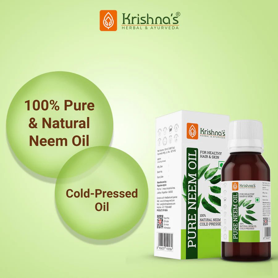 Krishna’s Herbal &amp; Ayurveda 
PURE NEEM OIL - 50ml