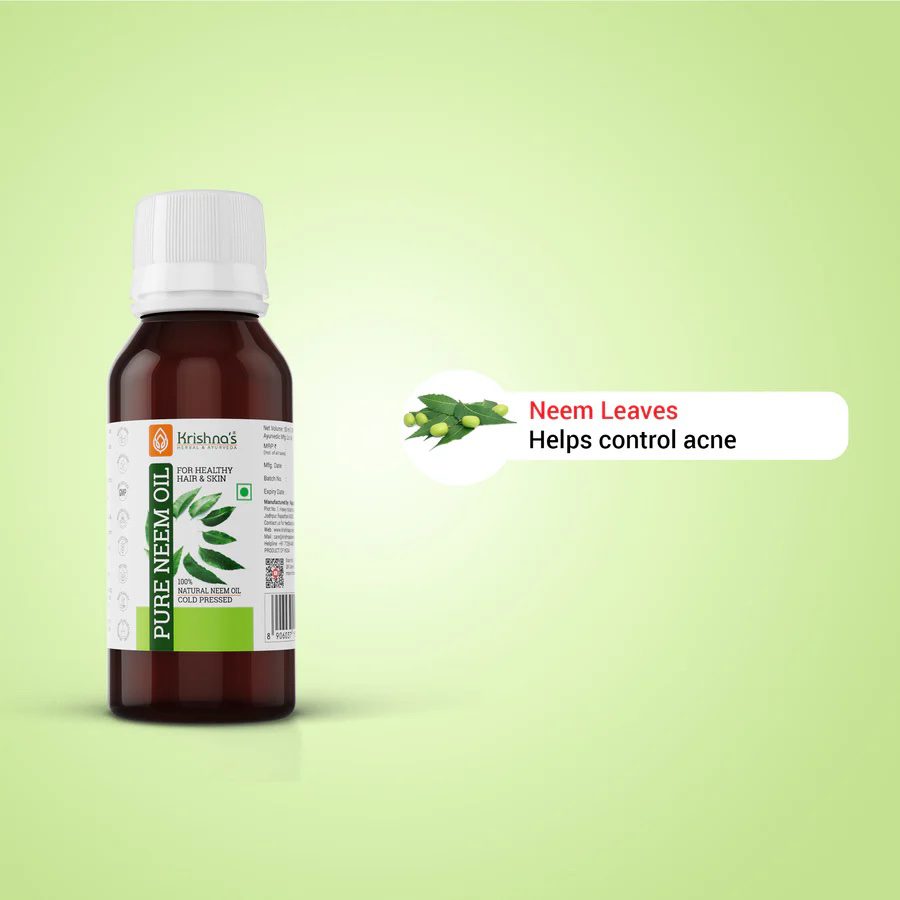 Krishna’s Herbal &amp; Ayurveda 
PURE NEEM OIL - 50ml