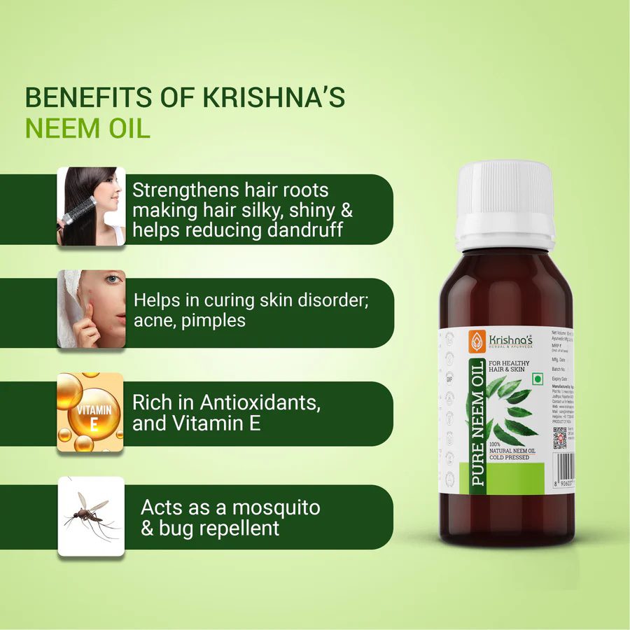 Krishna’s Herbal &amp; Ayurveda 
PURE NEEM OIL - 50ml