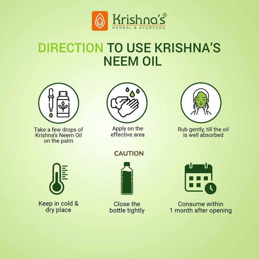 Krishna’s Herbal &amp; Ayurveda 
PURE NEEM OIL - 50ml