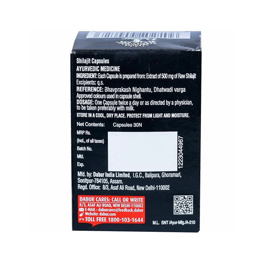 Dabur Shilajit capsules- 30 Capsules