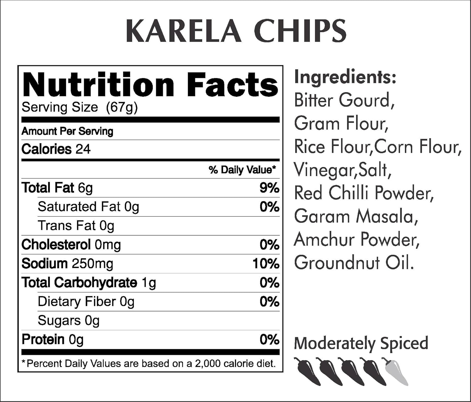Almond House Karela Chips - 150 Grams