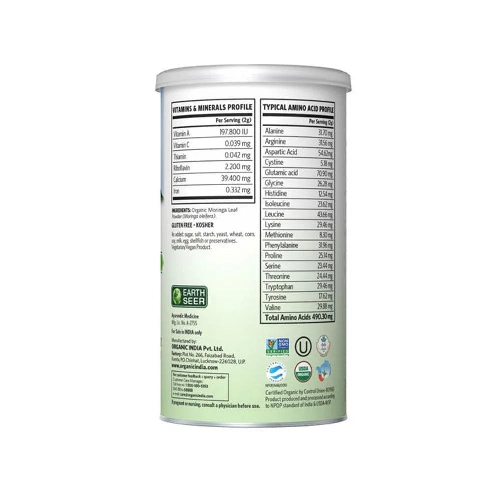Organic India Moringa Powder - 100 gms - Pack of 1