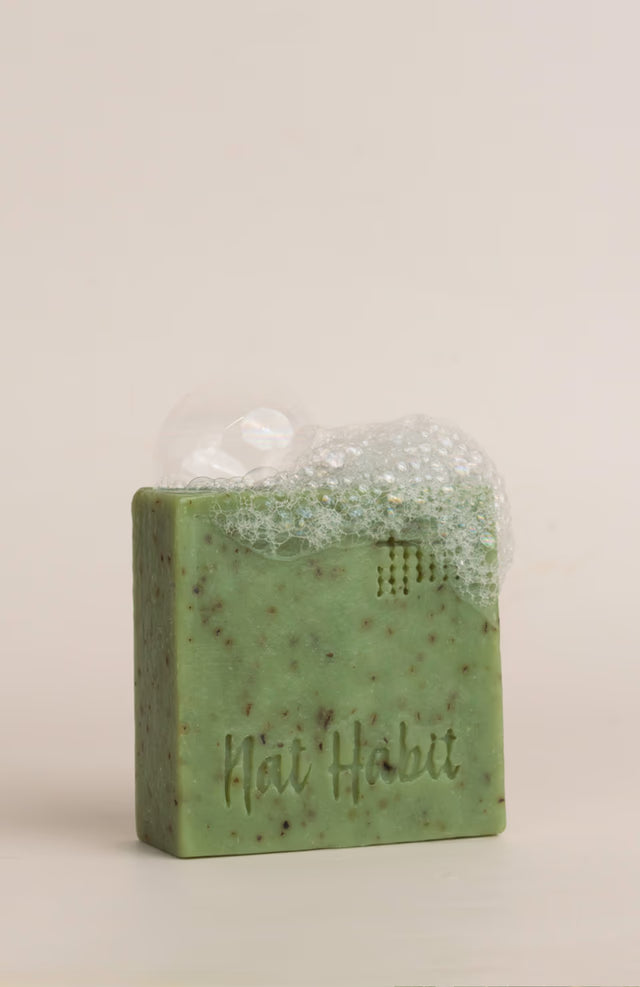 Nat Habit Cold Processed Sacred Neem-Basil Soap - 125 Grams